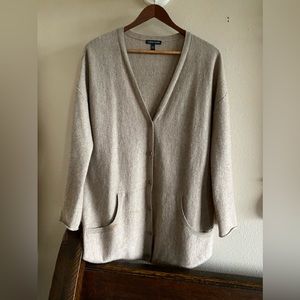 Eileen Fisher Tan Cardigan Sweater